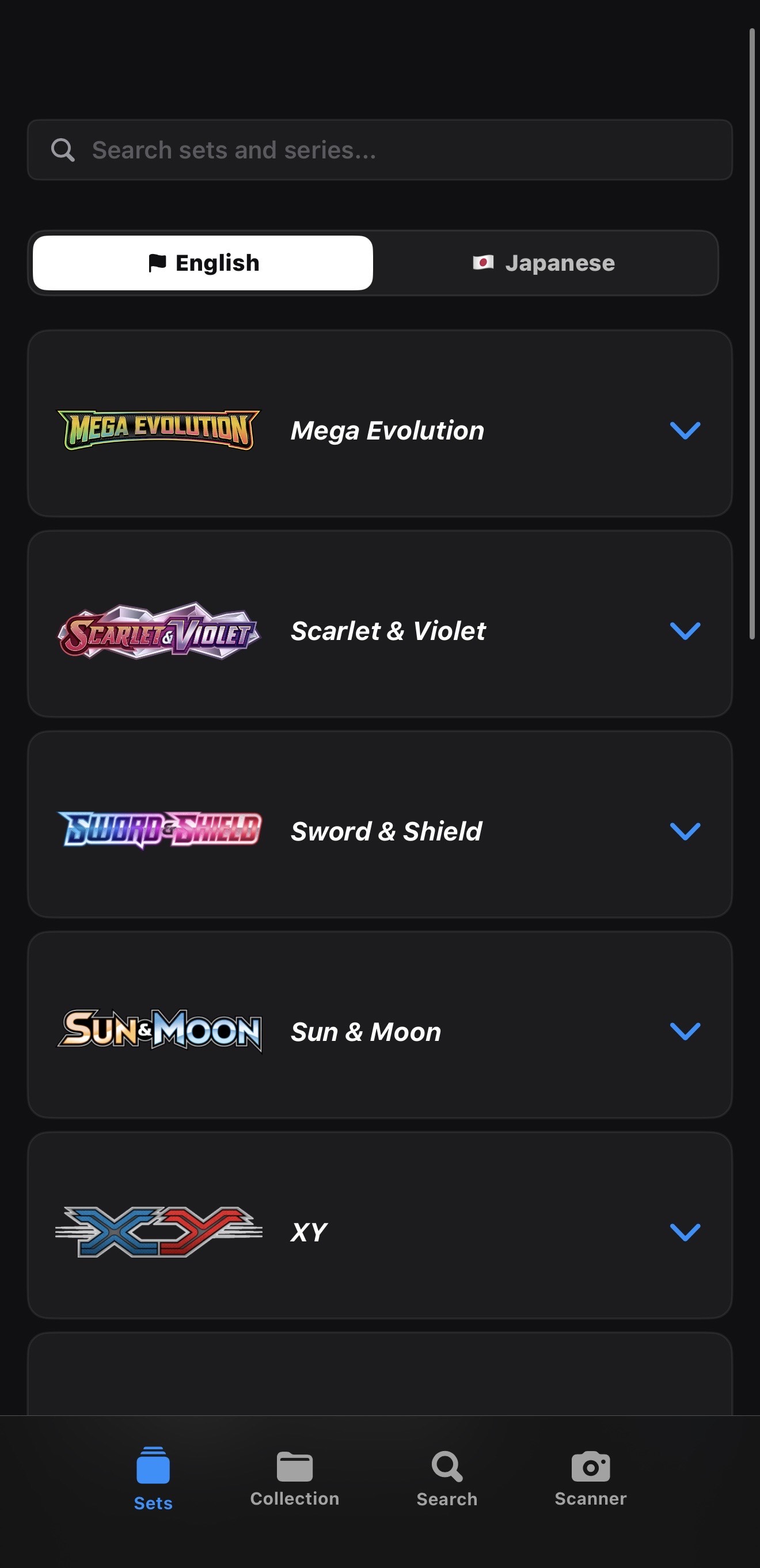 TCGTrax App Screenshot